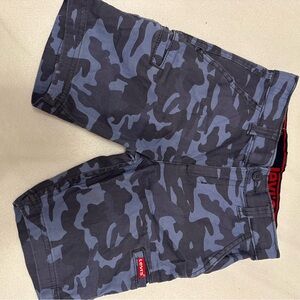 Levi's Blue and Gray Camo Shorts